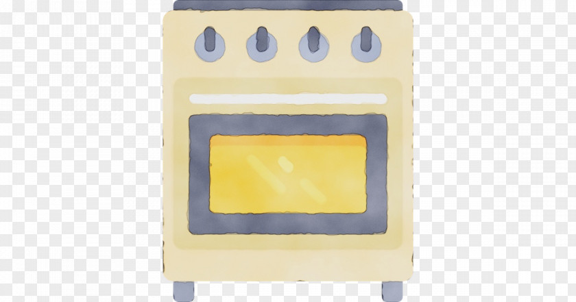 Rectangle Yellow Watercolor Background PNG