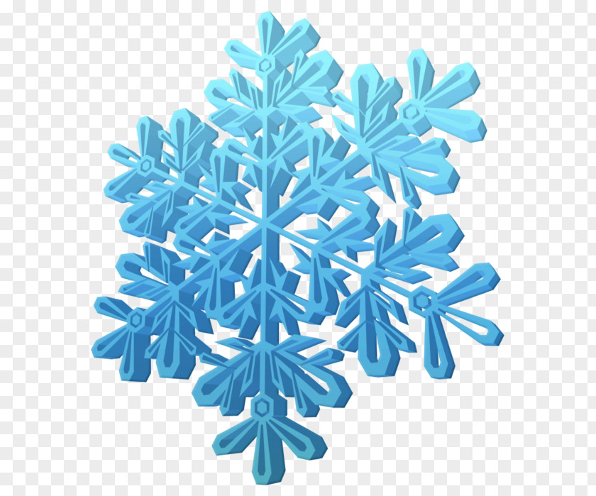 Snowflake Clip Art Image Three-dimensional Space PNG