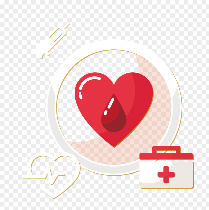 Vector Heartbeat Ambulance First Aid Kit Clip Art PNG