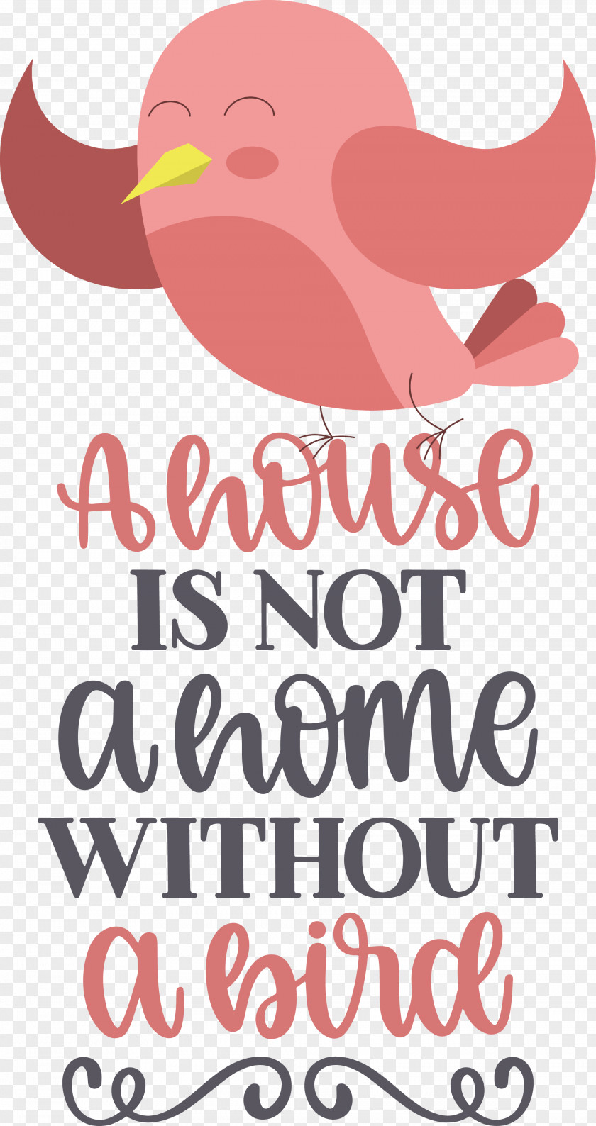 Bird Quote Home PNG