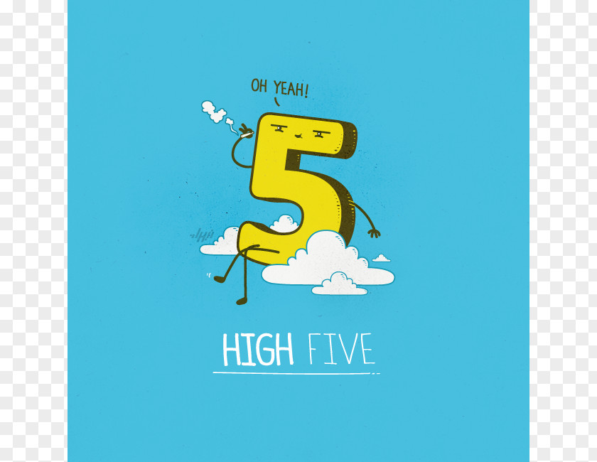 High Five Pun Graphic Designer Illustrator Humour PNG