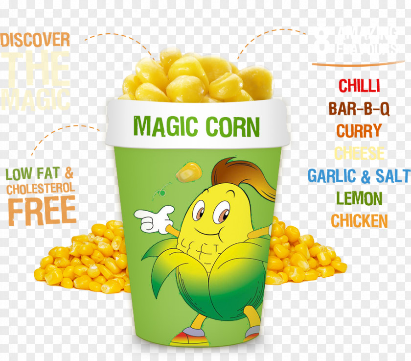 Popcorn Corn Dog Vegetarian Cuisine Maize Magic Restaurant Sweet PNG