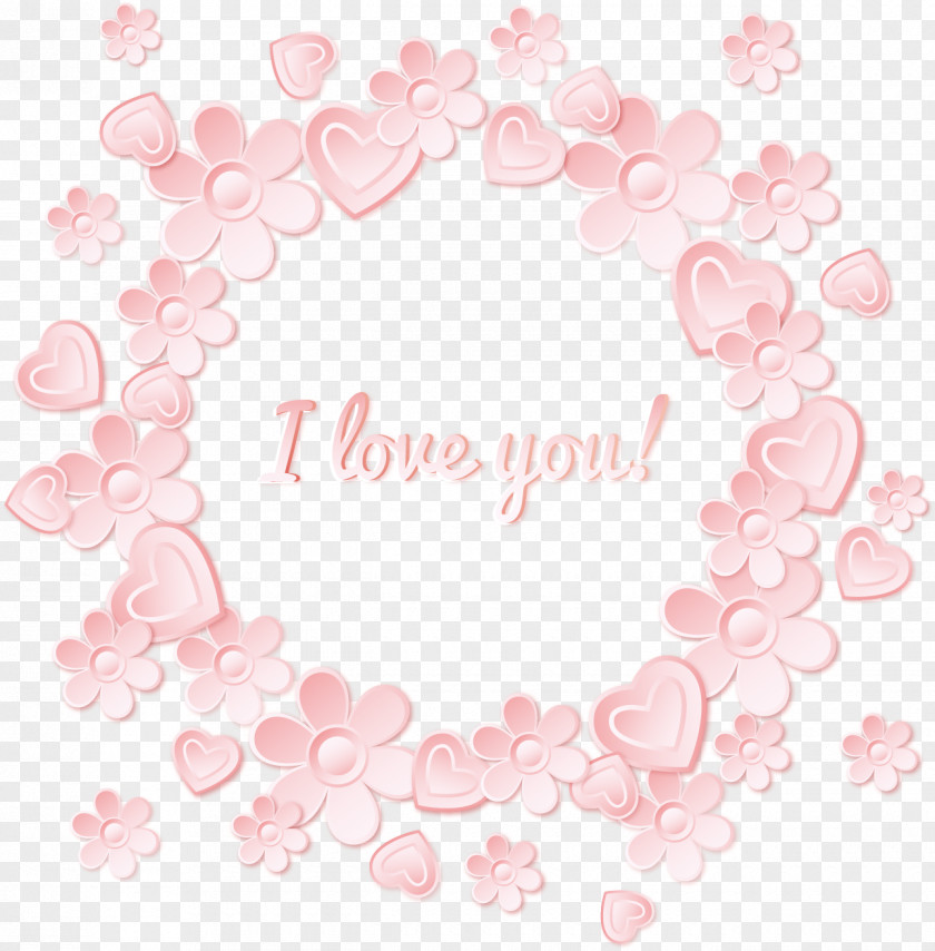 Valentine's Day Heart Flower Love Petal PNG