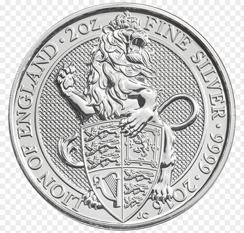 Coin The Queen's Beasts Royal Mint Bullion Monarchy Of United Kingdom PNG