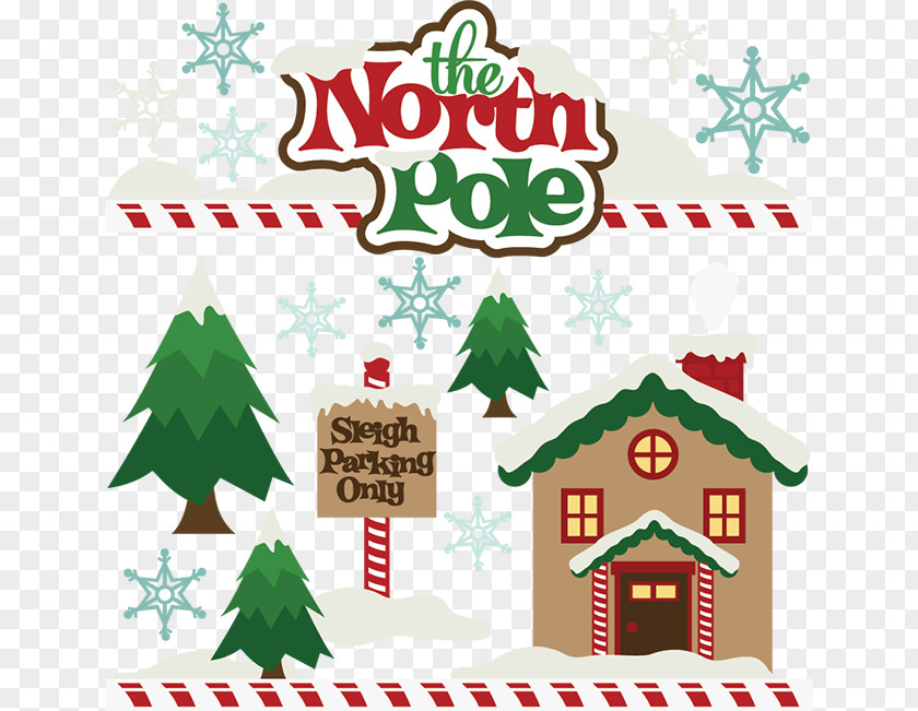 Postmark Vector North Pole Santa's Workshop Santa Claus Clip Art PNG