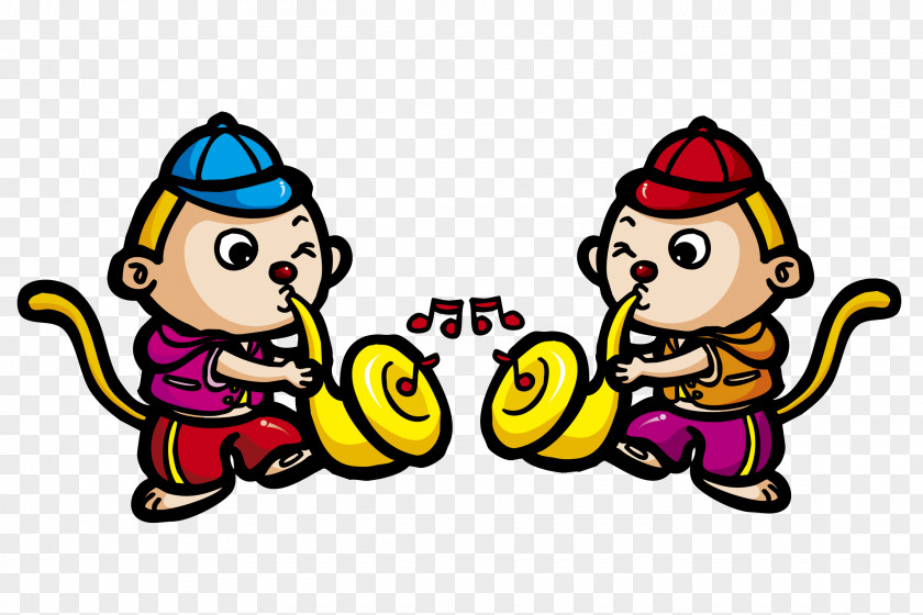 Trumpet Monkeys Monkey Ape Tail PNG