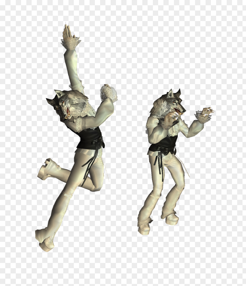 Wolf Man Figurine Legendary Creature PNG