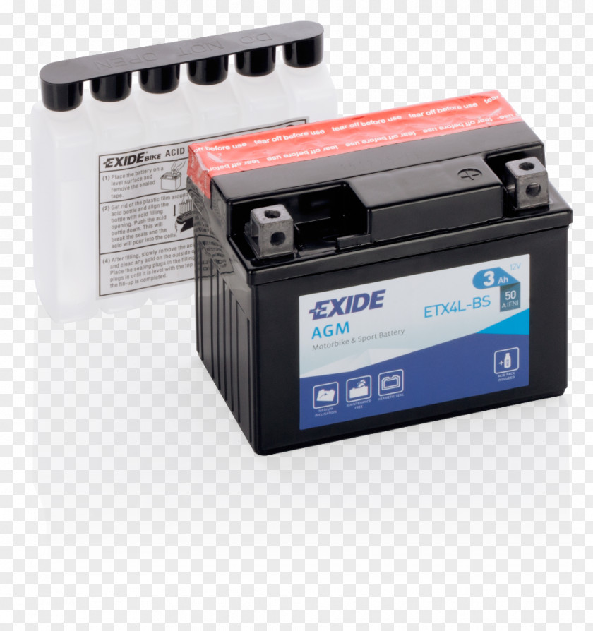 Automotive Battery Exide VRLA Car Motorcycle PNG