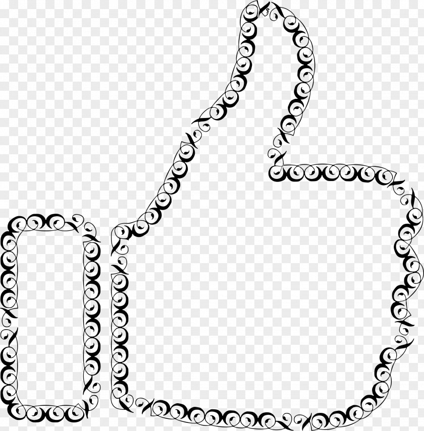 FILIGREE Thumb Signal Clip Art PNG