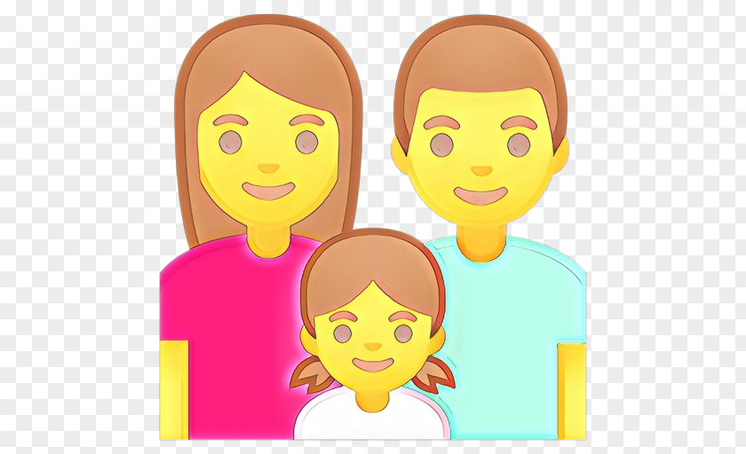 Happy Smile Family Cartoon PNG