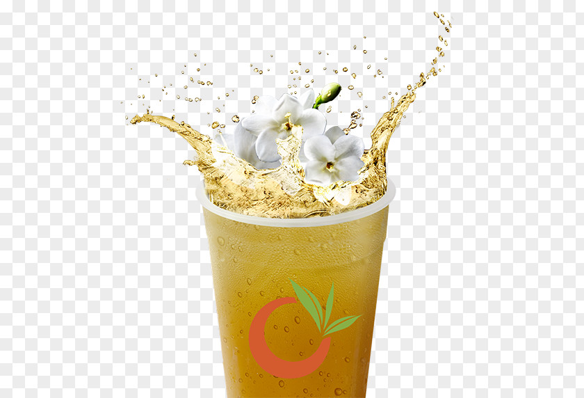 Jasmine Tea Green Bubble Iced Juice PNG