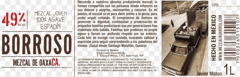 Mezcal Santiago Matatlan Distilled Beverage Tobalá Agave PNG