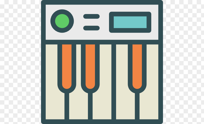 Piano Musical Keyboard Icon PNG