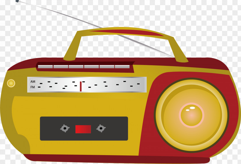 Radio Vector Element PNG