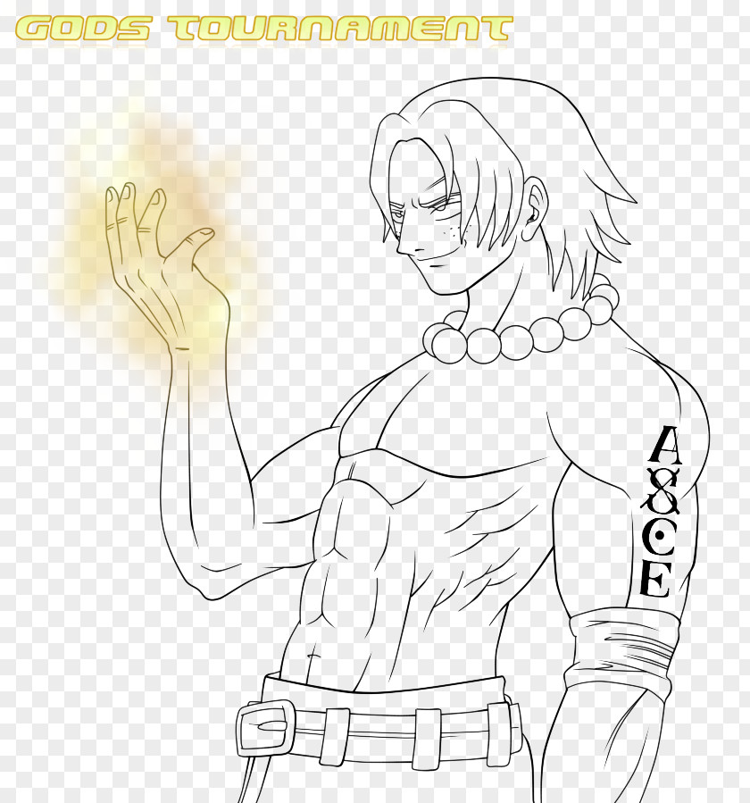 Strawhat Thumb Portgas D. Ace Line Art Homo Sapiens Sketch PNG