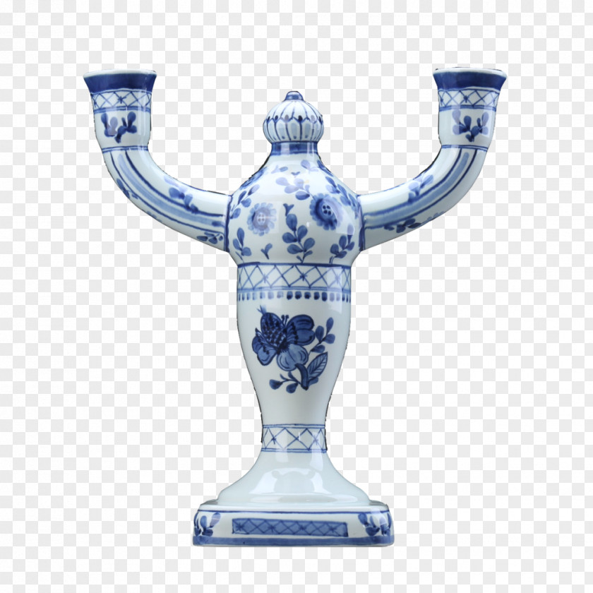 Vase Ceramic Blue And White Pottery Figurine Trophy PNG