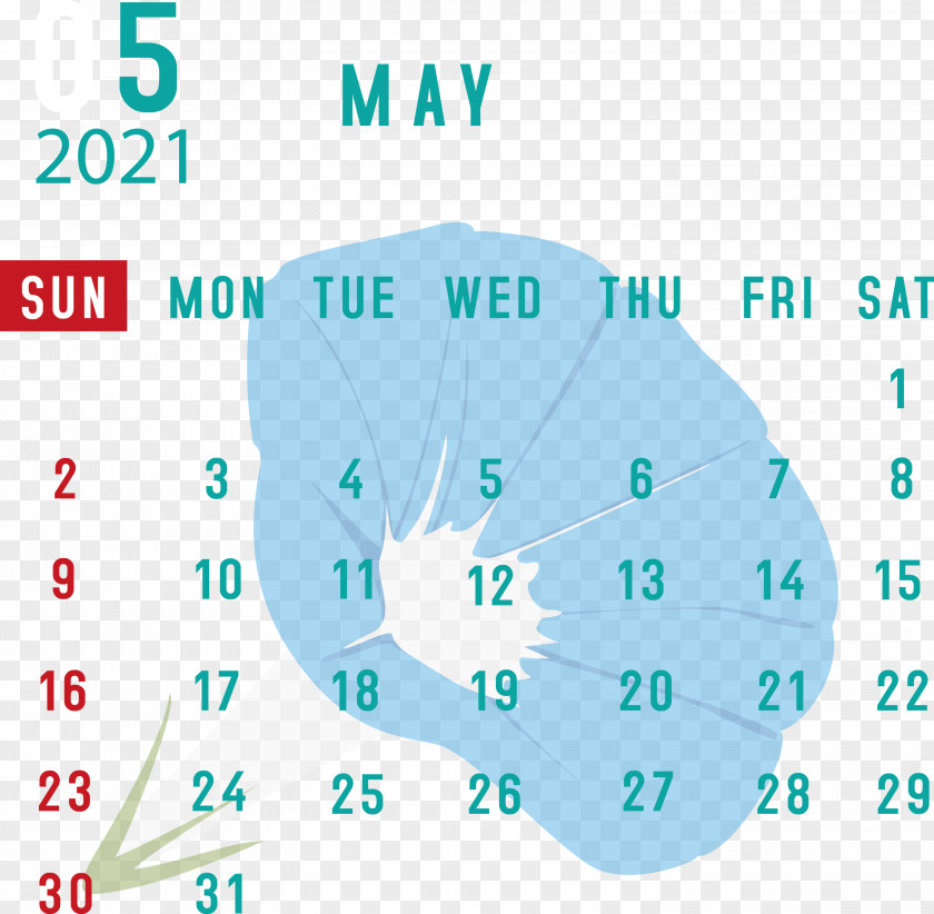 May 2021 Calendar PNG