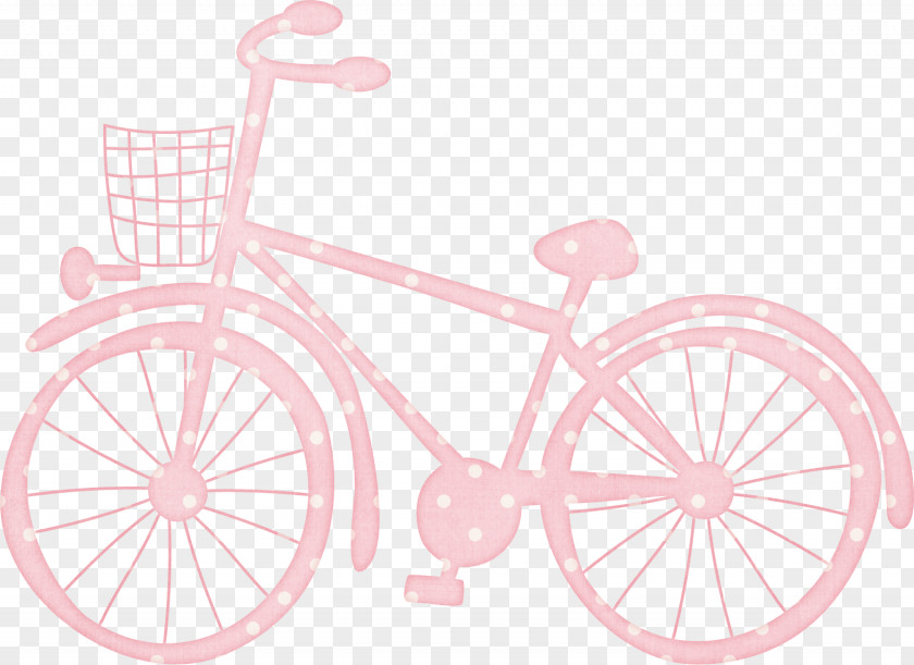 Creative Pink Bike Bicycle Wheel Frame Road Hybrid Pattern PNG