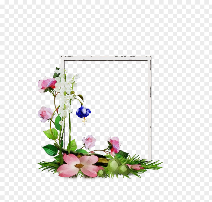 Floristry Flower Arranging Watercolor Floral Background PNG