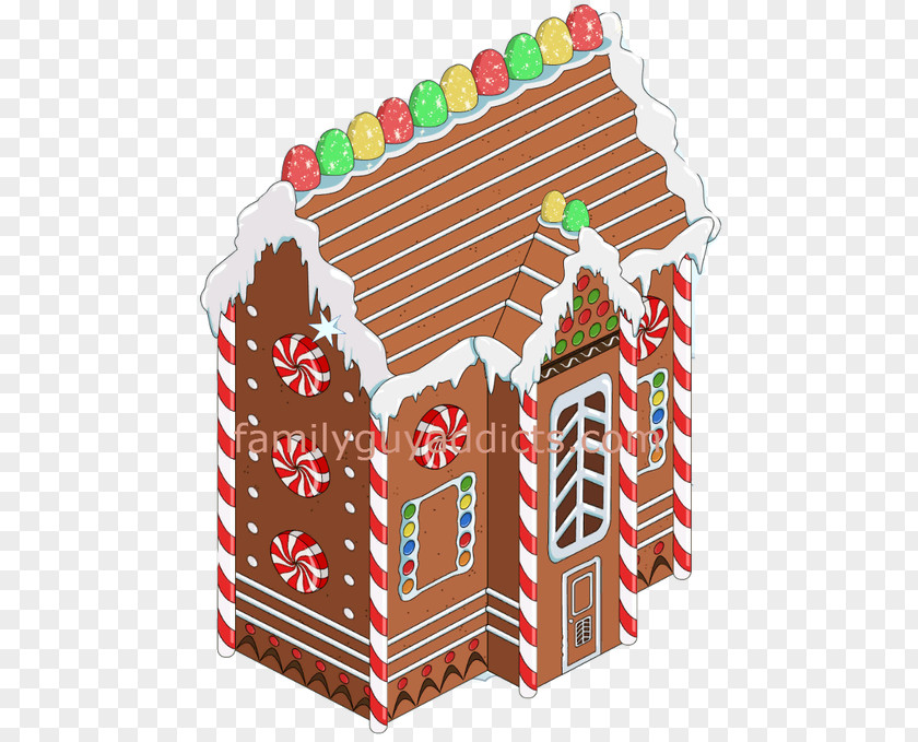 House Gingerbread Lebkuchen Christmas Ornament PNG