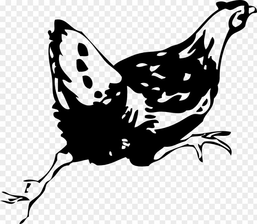 Running Chicken Leghorn Hen Rooster Clip Art PNG