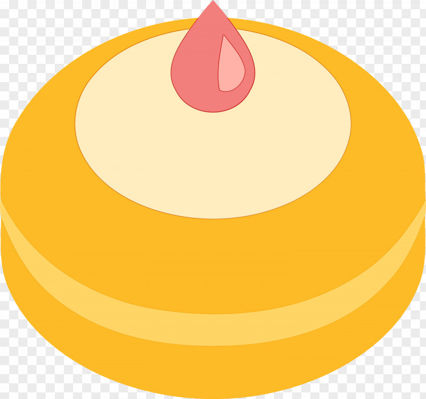 Yellow Circle Cone PNG