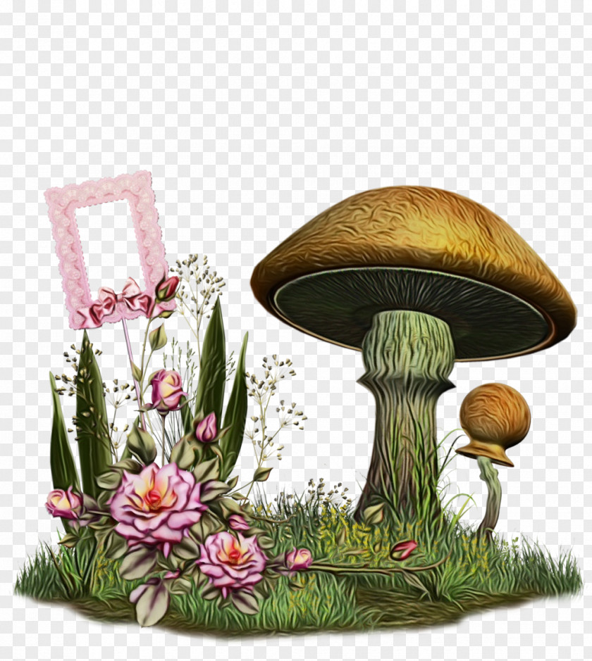 Agaricomycetes Agaricaceae Watercolor Flower Background PNG