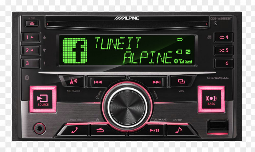 Bluetooth Alpine Electronics ISO 7736 Vehicle Audio Compact Disc Radio Receiver PNG