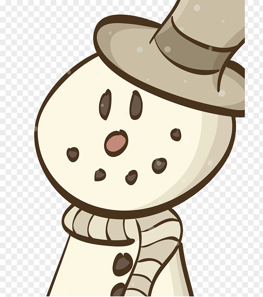 Christmas Cartoon Snowman Hat PNG