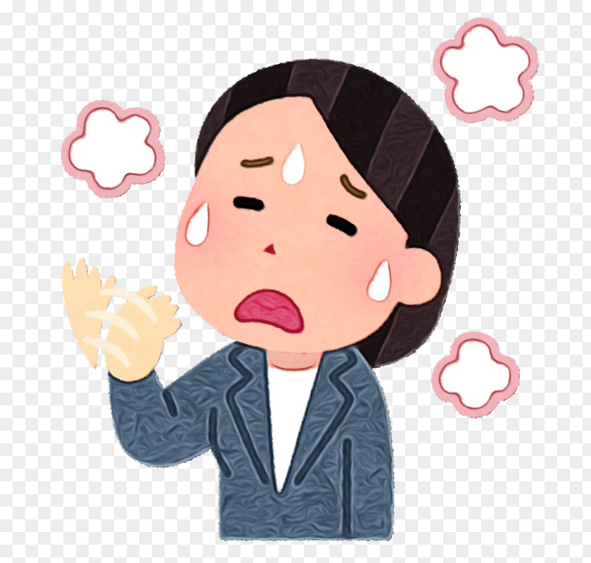 Gesture Forehead Cartoon Cheek Nose Pink PNG