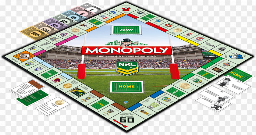 Monopoly Board Game National Rugby League Rayman Legends PNG