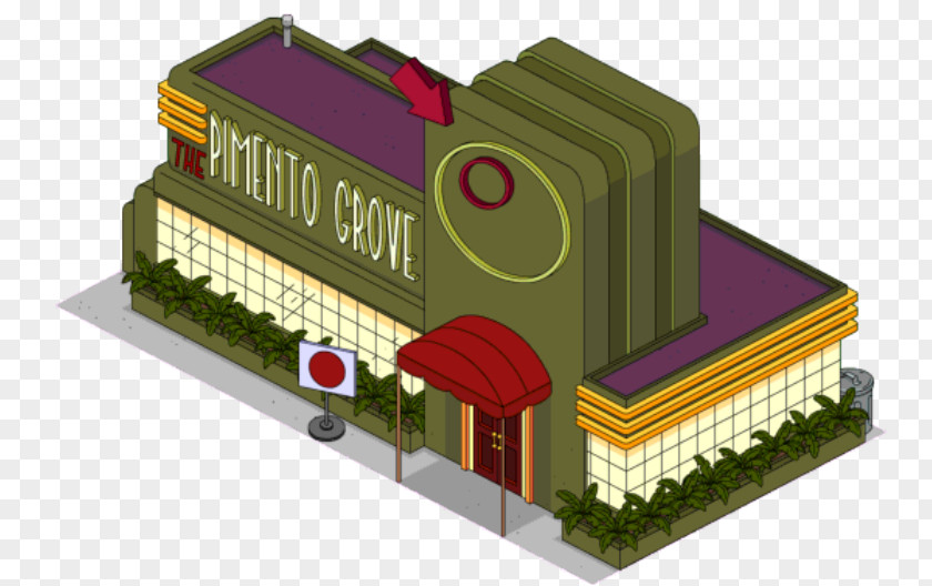 The Simpsons: Tapped Out Pimiento Duff Beer Restaurant Building PNG