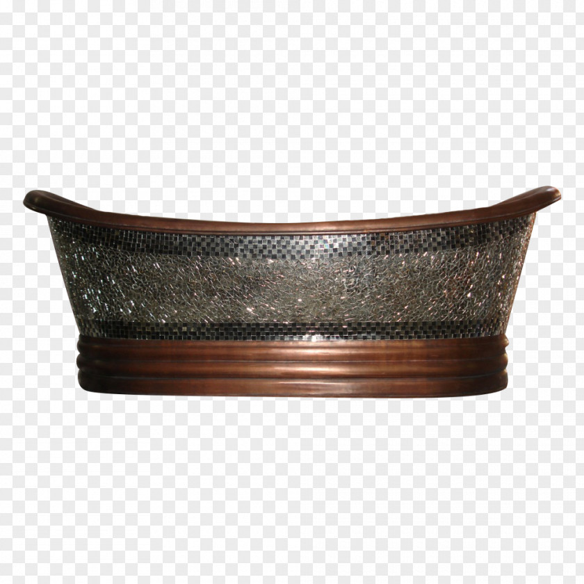 Copper Kitchenware Metal Brown Rectangle Bathtub PNG