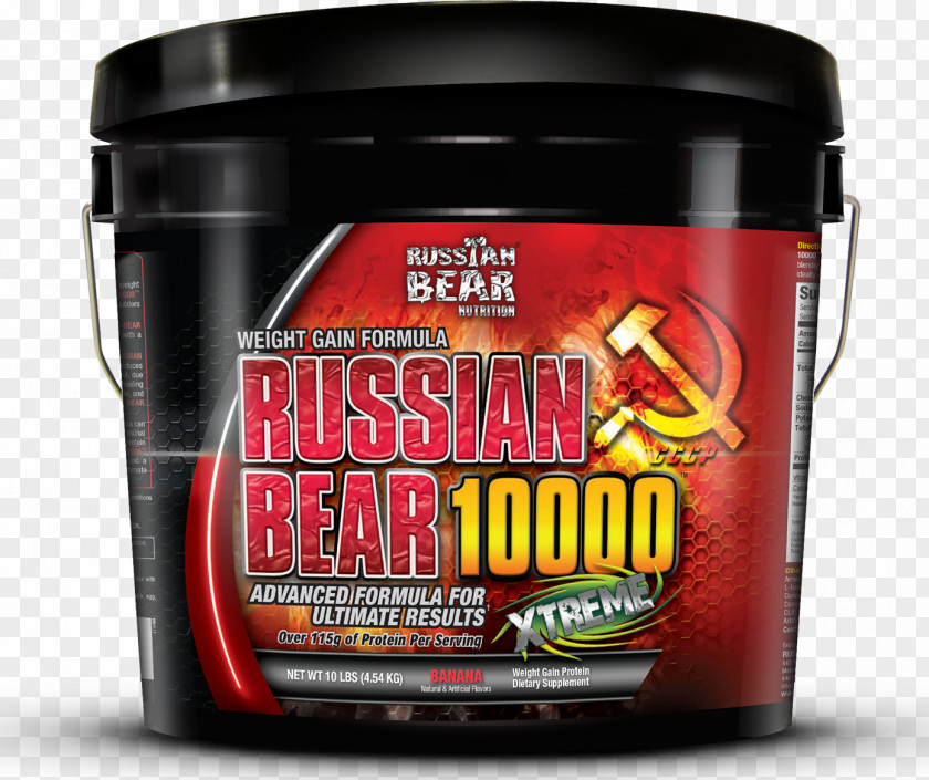 Nutrition Dietary Supplement Bodybuilding Gainer Russian Bear PNG