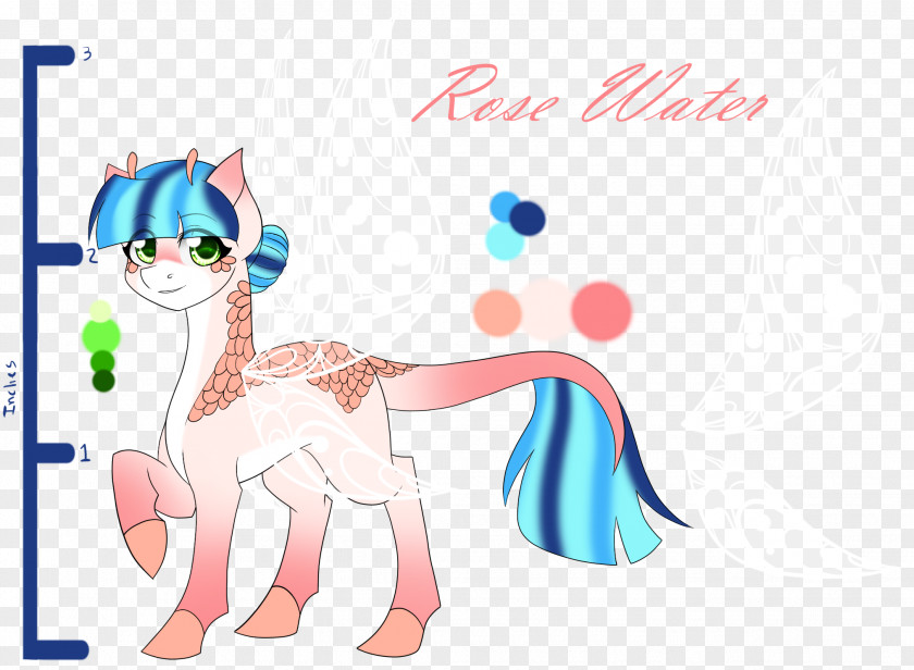 Rose Water Horse Art PNG