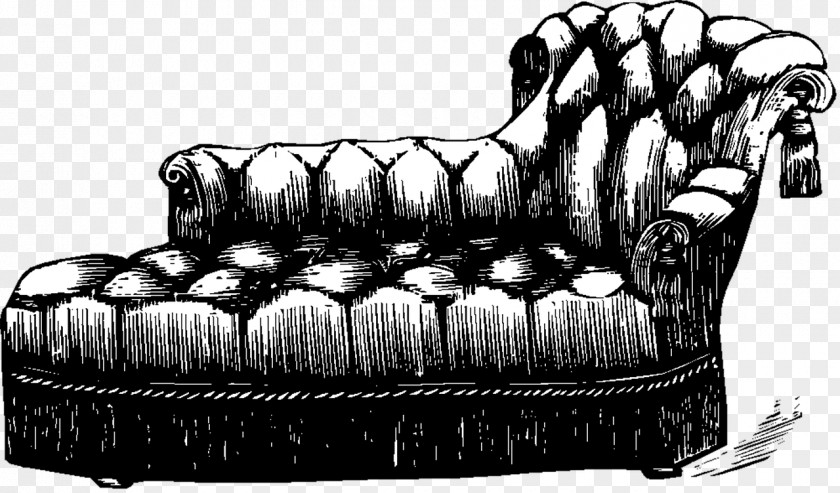 Vintage Couch Furniture Clip Art PNG