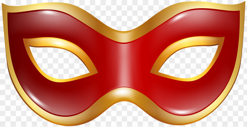 Carnival Mask Red Transparent Clip Art Image PNG