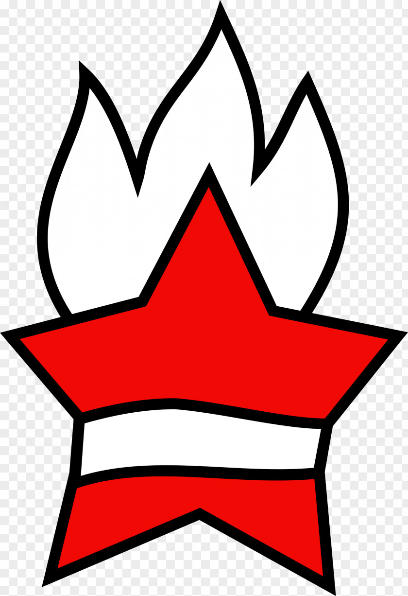 Emblem Star Cluster Red PNG