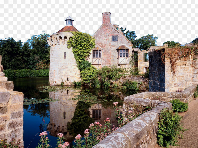 England Charming View Triple Rochester Scotney Castle Leeds Hever PNG