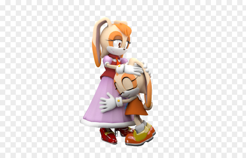 Happy B.day Cream The Rabbit Vanilla Sonic 3D Mother PNG