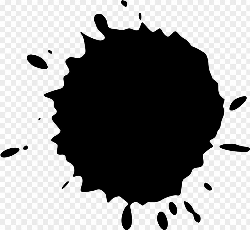 Ink Blackandwhite Paint Brush Cartoon PNG