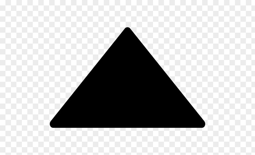 Triangle Black Arrow PNG