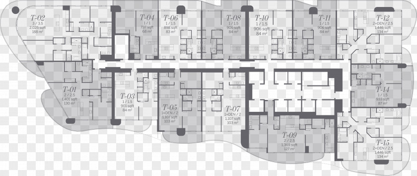 Building Brickell Flatiron Floor Plan Trump International Hotel And Tower Architecture PNG