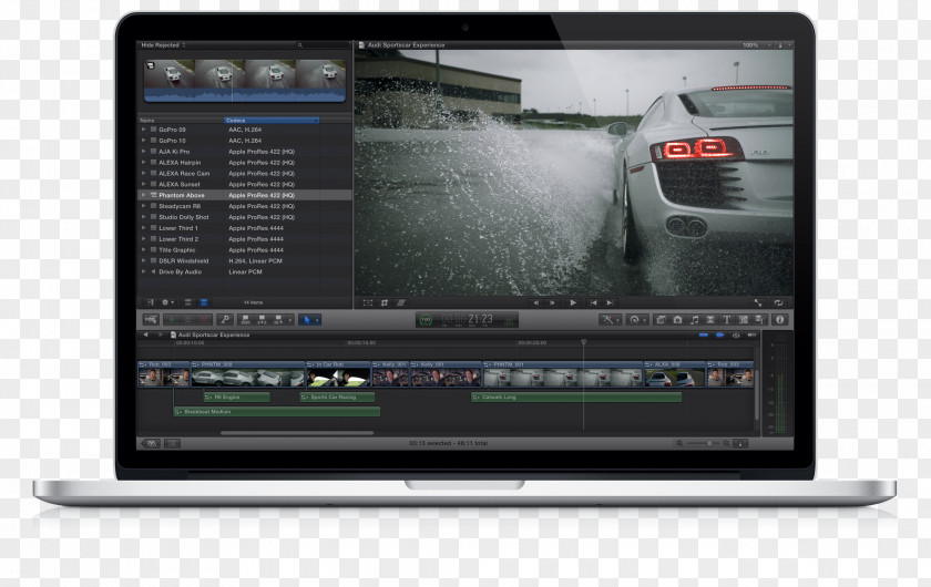 Lower Thirds MacBook Pro Final Cut X Studio Apple PNG