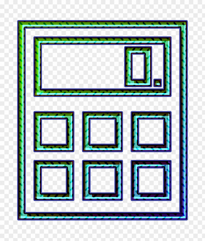 Rectangle Financial Icon Business Calculator Finance PNG