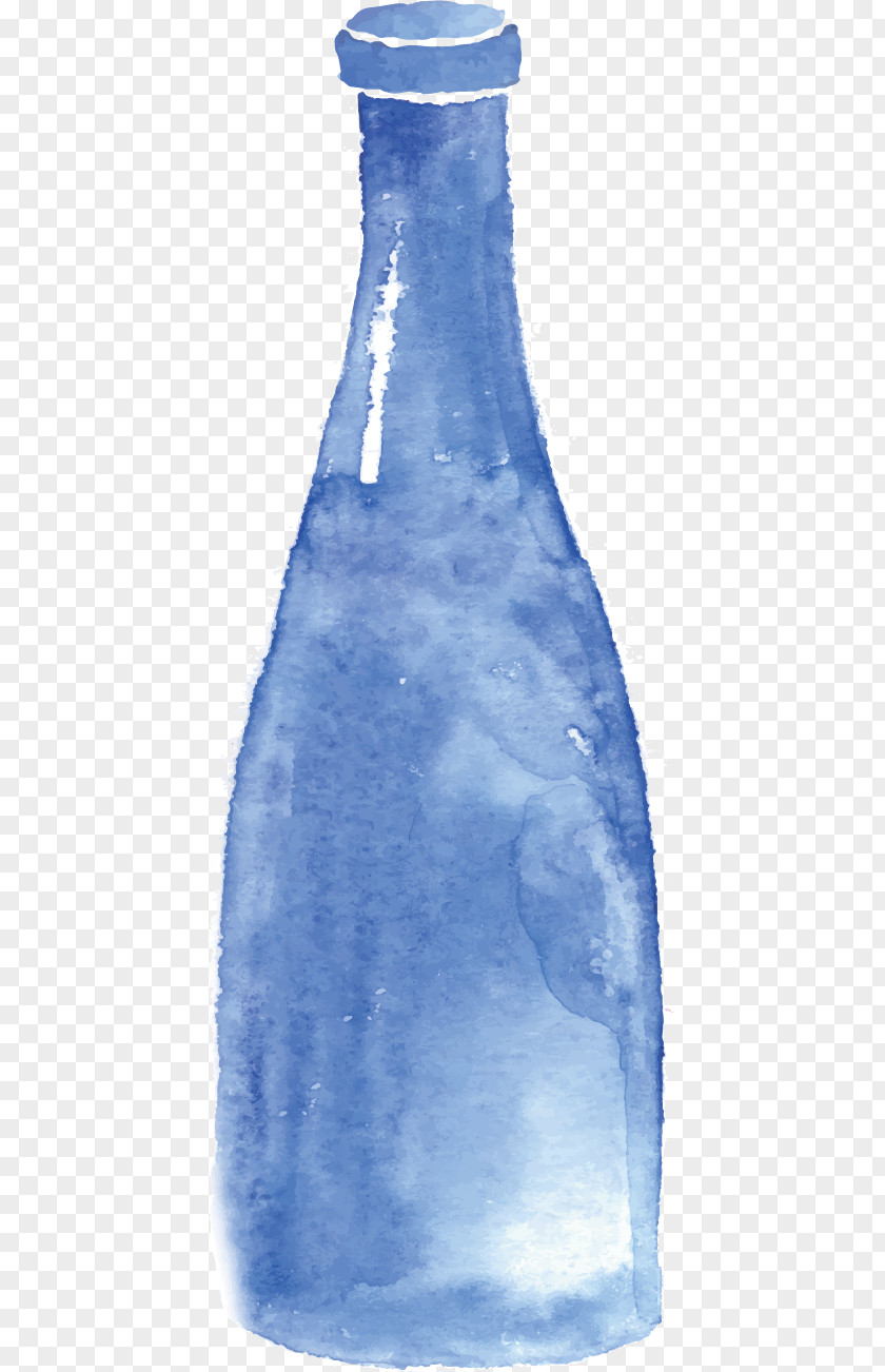 Watercolor Bottles Glass Bottle Painting PNG
