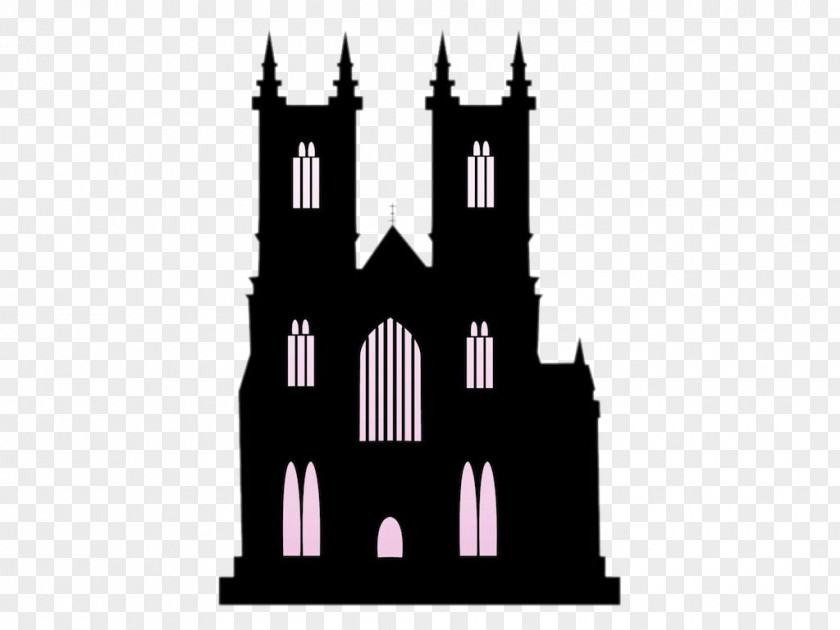 Black Castle Church Silhouette Building Clip Art PNG