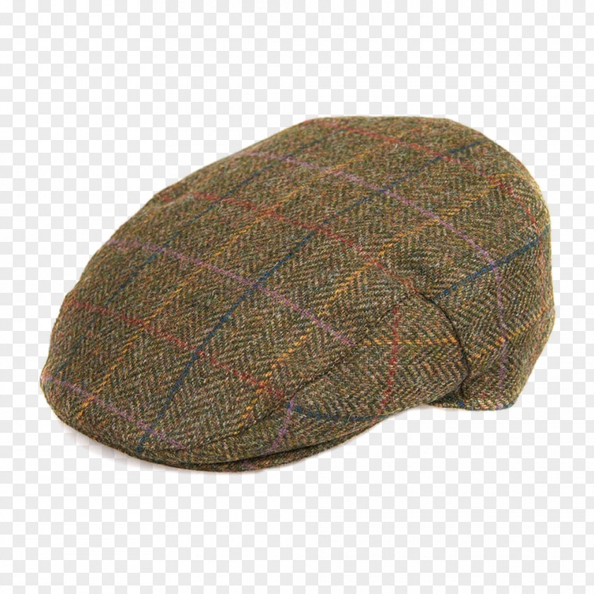 Cap Flat Tweed Herringbone Hat PNG