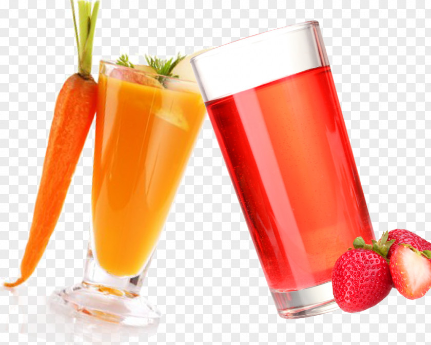 Healthy And Nutritious Strawberry Juice Carrot PNG