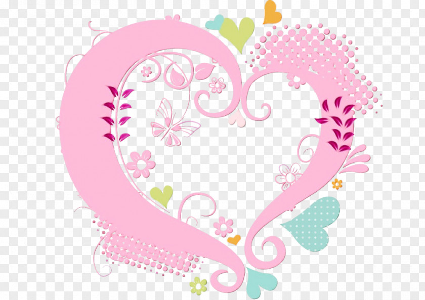 Heart Pink Visual Arts Sticker PNG